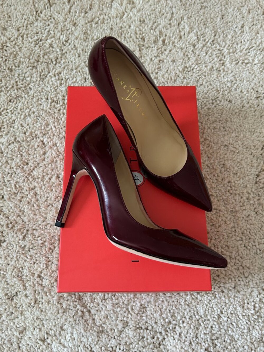 Ivanka Trump Carra Wine Red Heels